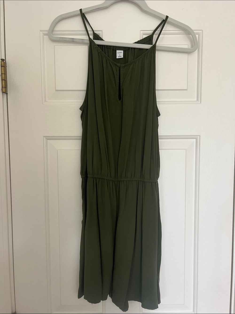 Olive Green Women's Sleeveless Romper
